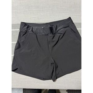 Lands End Black Active Swim Shorts with Built-in Liner Pockets‎ Womens XL 18